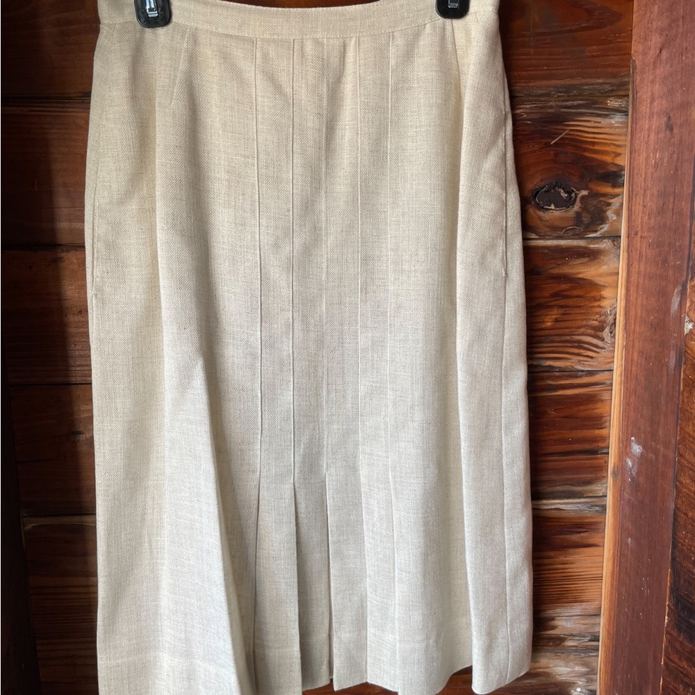 Evan Picone 1970s Pleated Designer Skirt Sz 12
